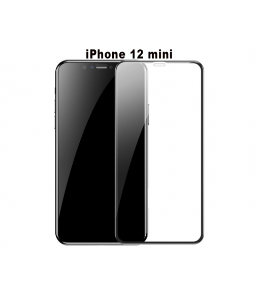Folie Protectie ecran Apple iPhone 12 mini, antisoc 9D , Full Glue , (Smart Glass), Full Face